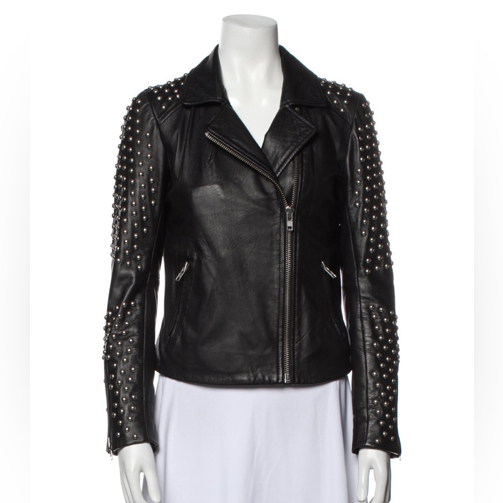 •   Doma Leather Biker Jacket
•   Black
•   Pointed Collar